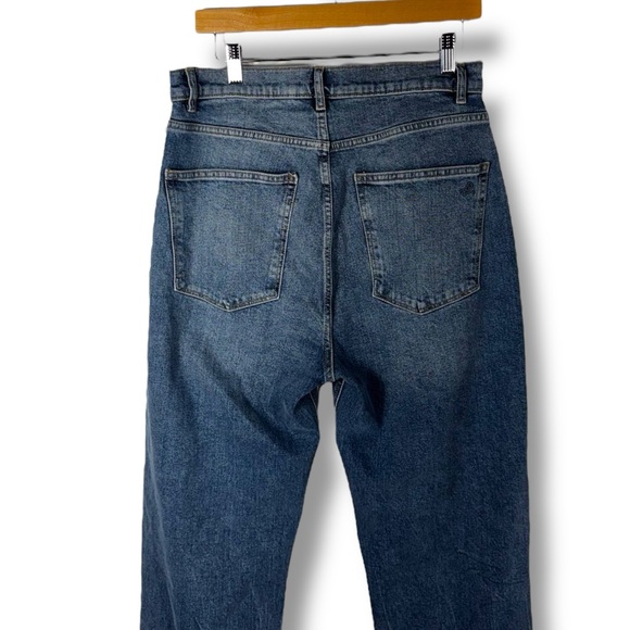 DL1961 Emilie Straight Ultra High Rise Vintage 31" Jeans, Dark Oasis, Size 30 - Picture 14 of 15